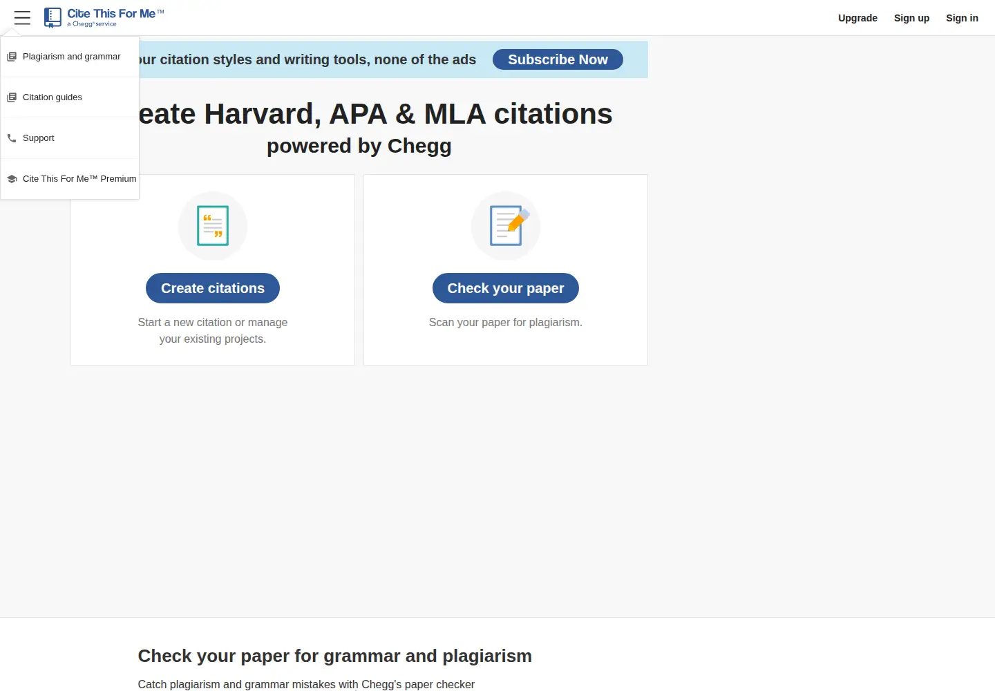 Screenshot of citethisforme.com