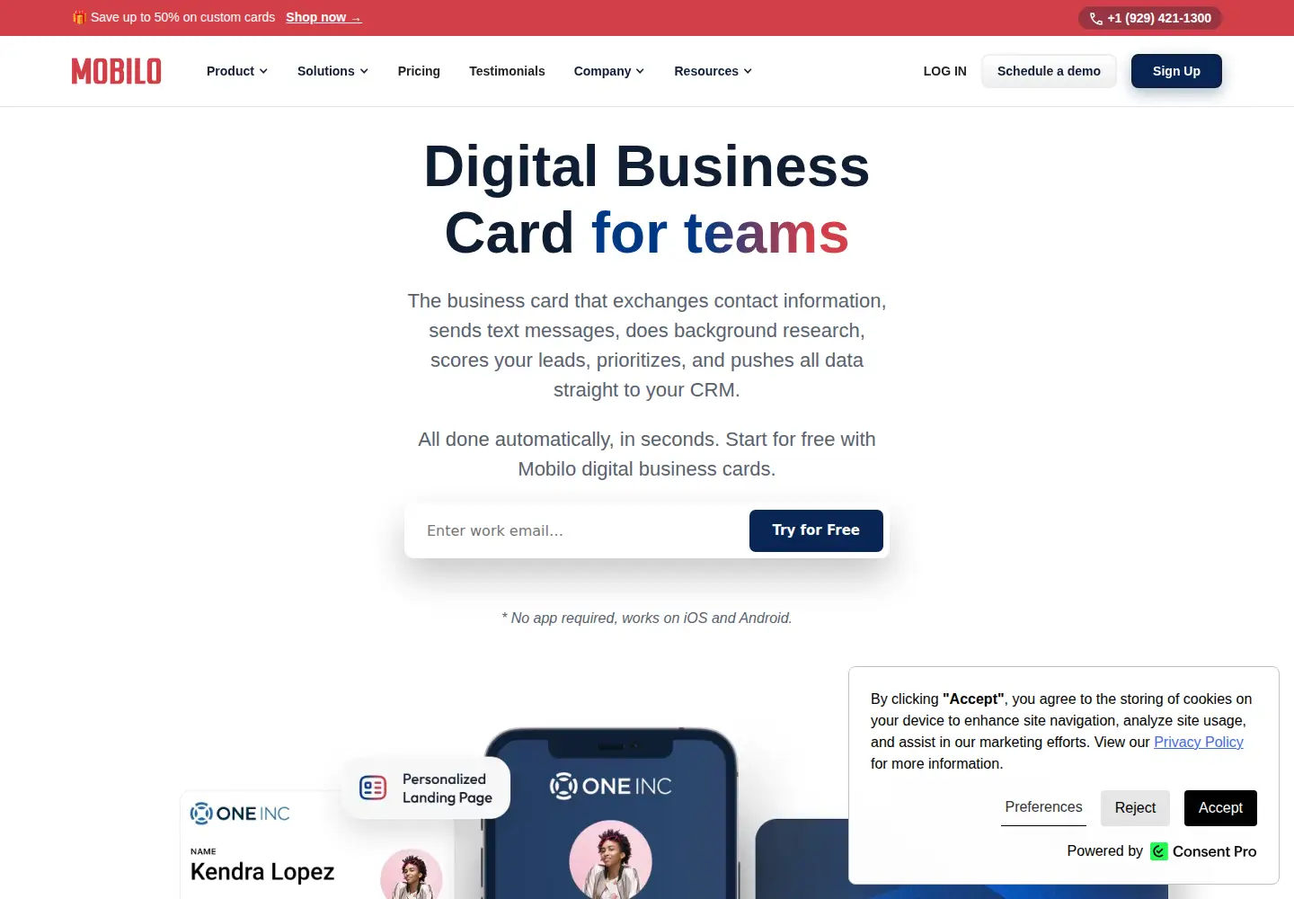 Screenshot of mobilocard.com
