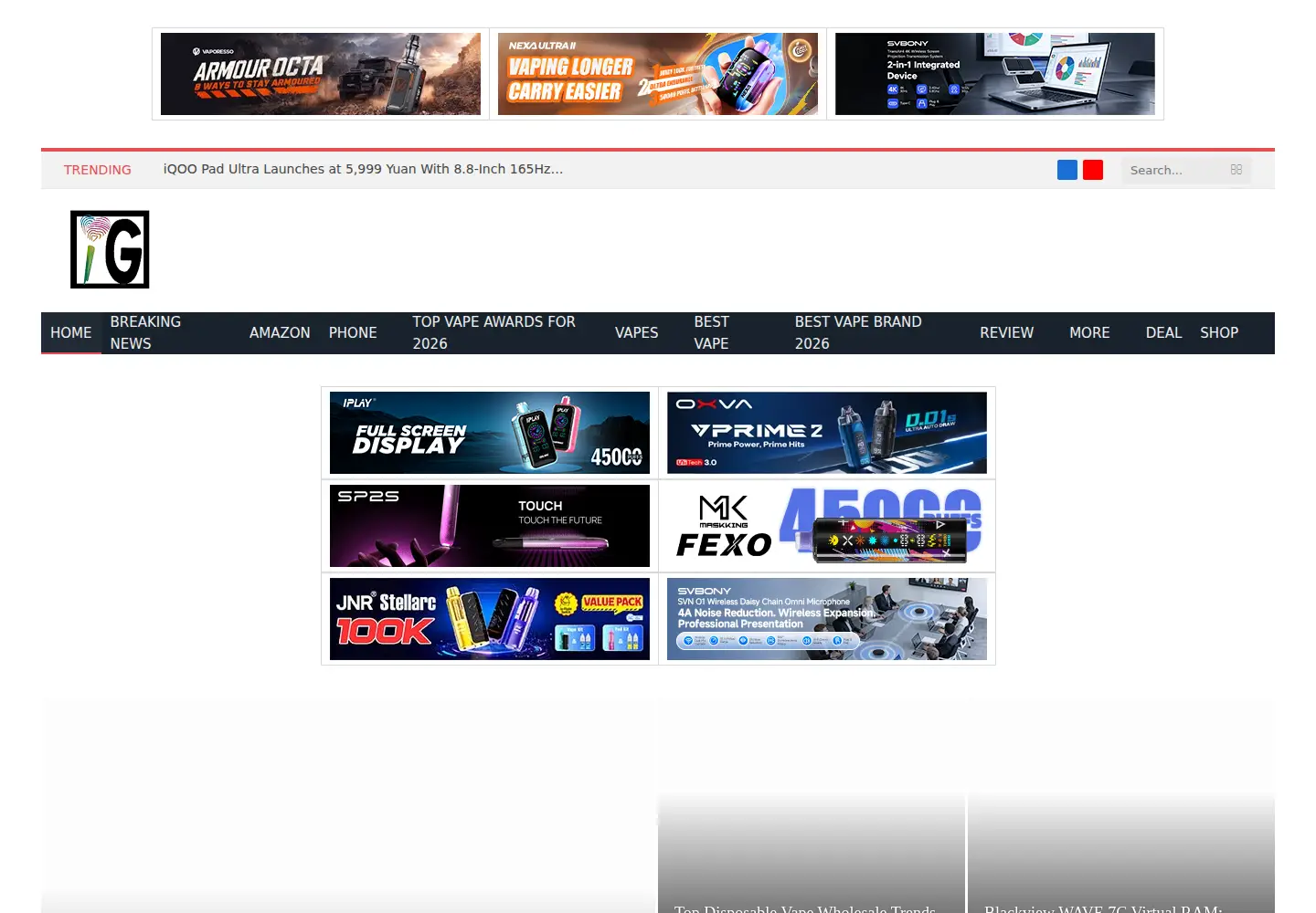 Screenshot of igeekphone.com