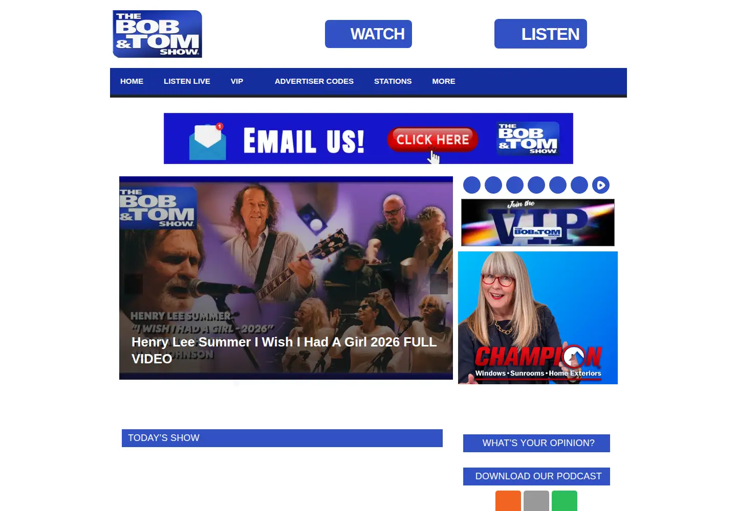 Screenshot of bobandtom.com