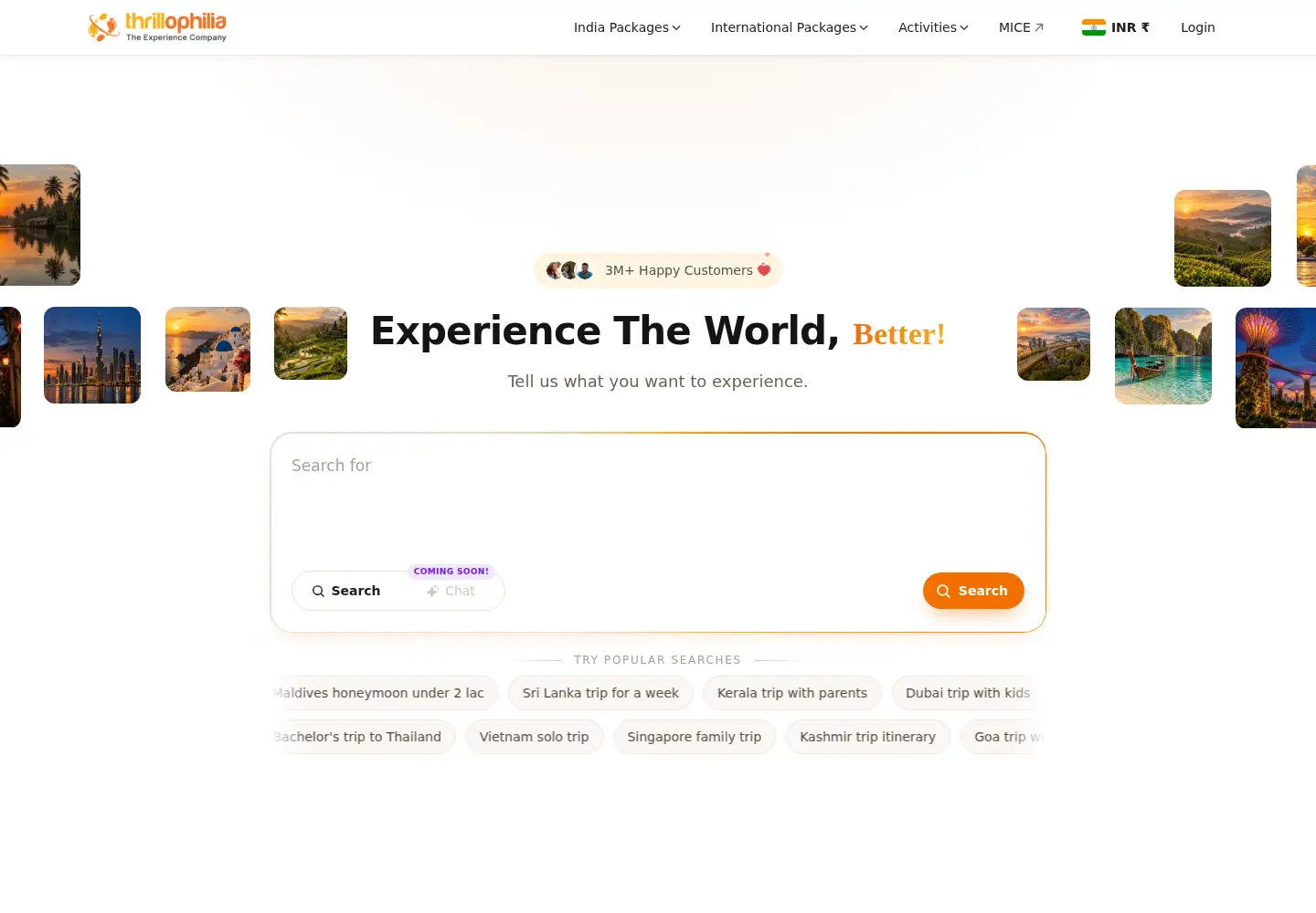 Screenshot of thrillophilia.com