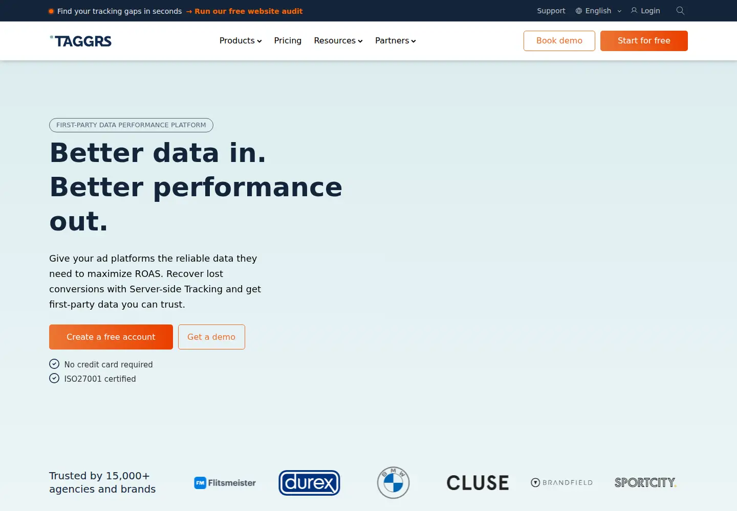 Screenshot of taggrs.io