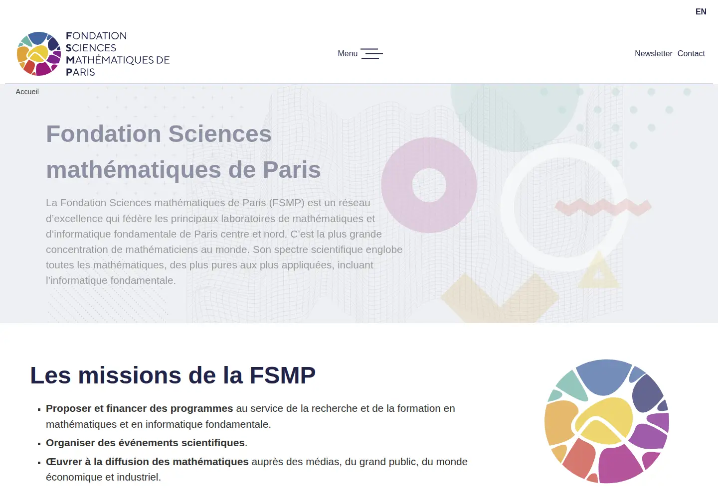 Screenshot of sciencesmaths-paris.fr