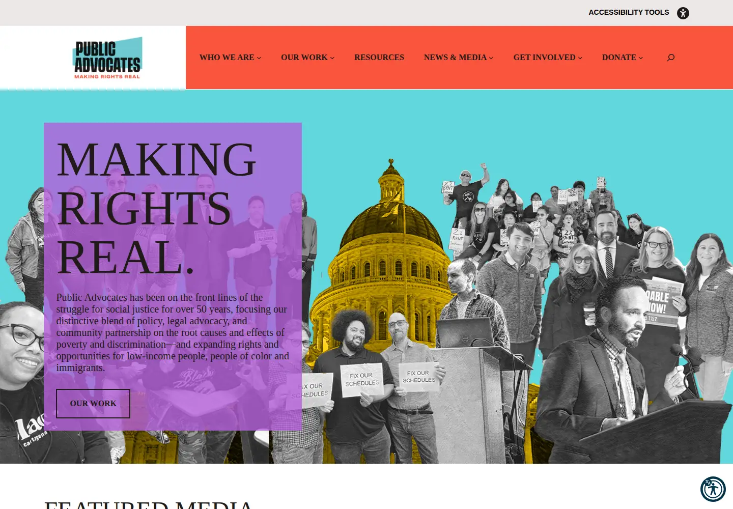 Screenshot of publicadvocates.org