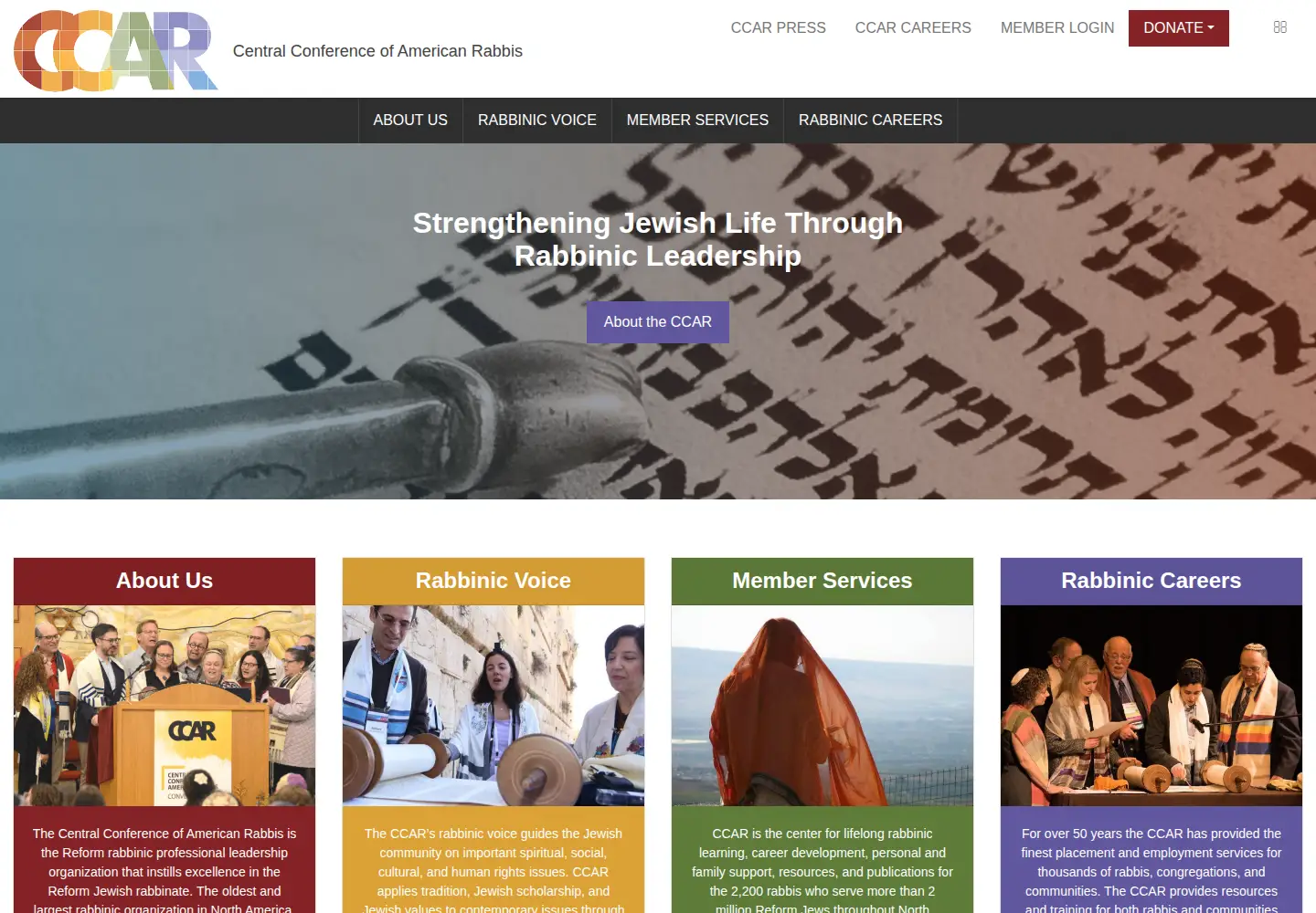Screenshot of ccarnet.org
