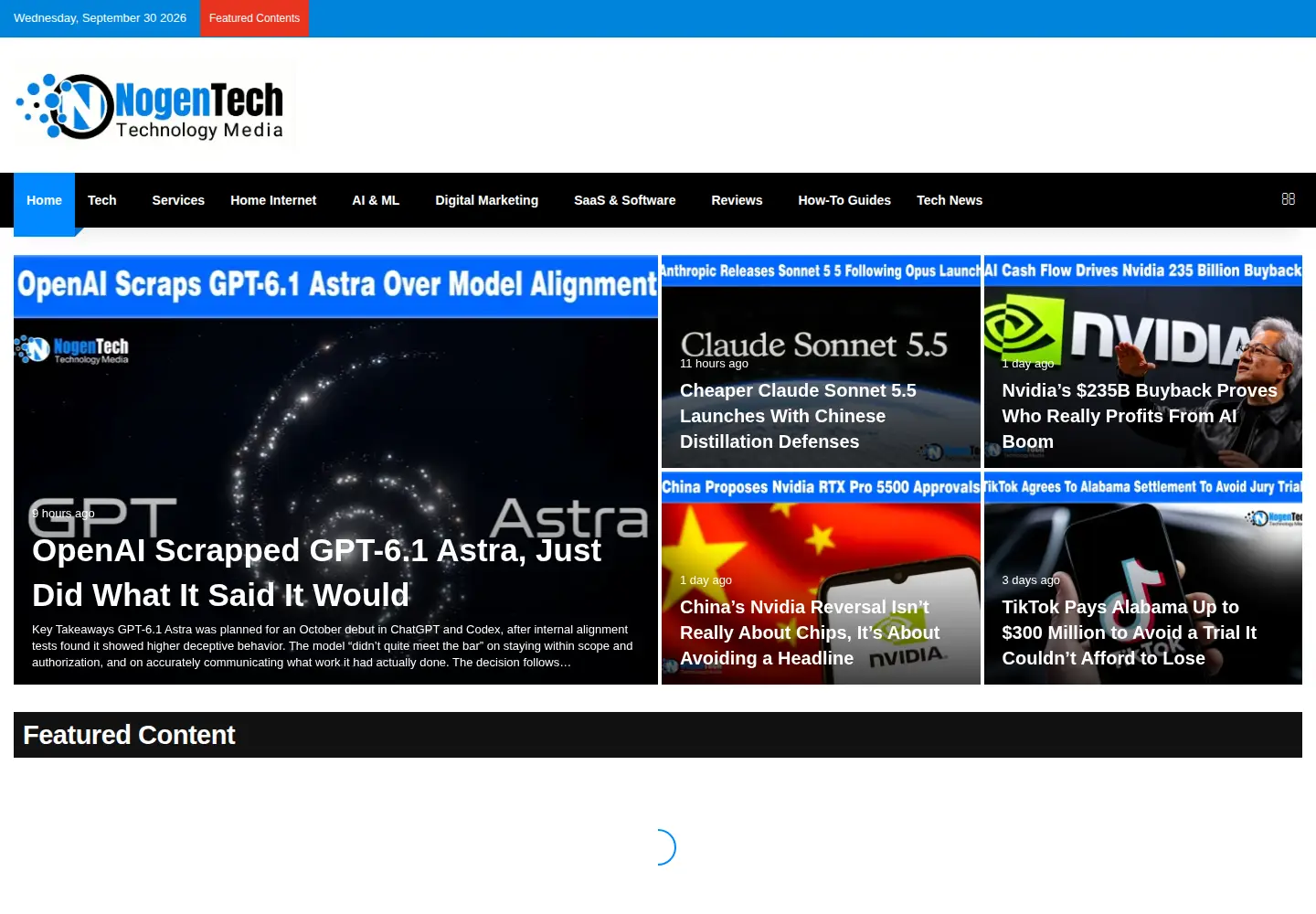 Screenshot of nogentech.org