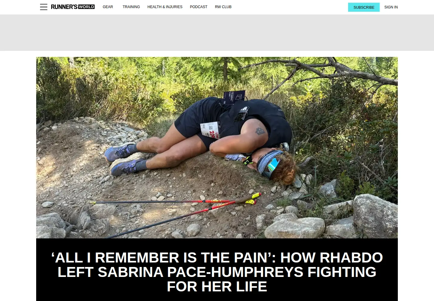 Screenshot of runnersworld.co.uk