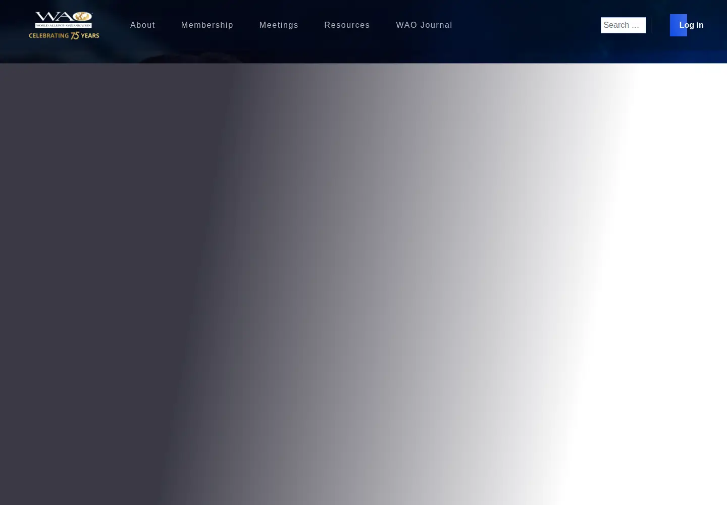 Screenshot of worldallergy.org