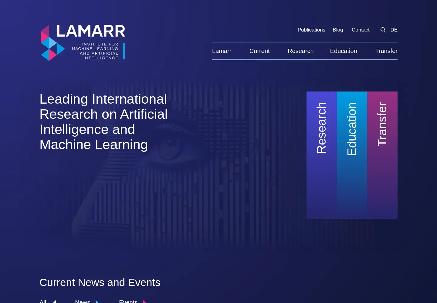 Screenshot of lamarr-institute.org