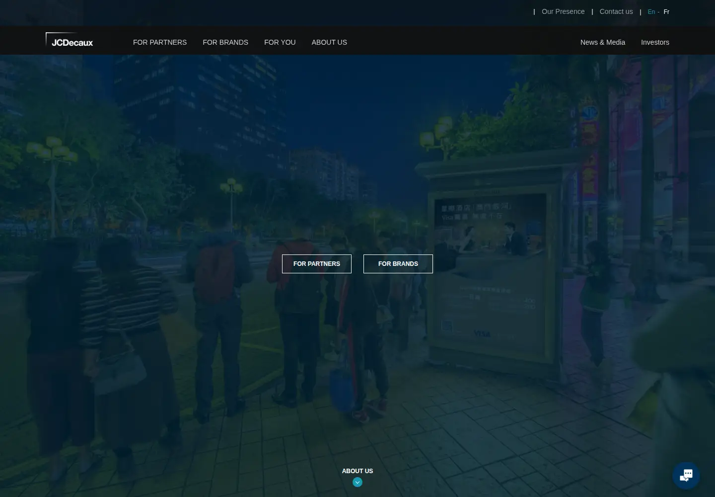Screenshot of jcdecaux.com