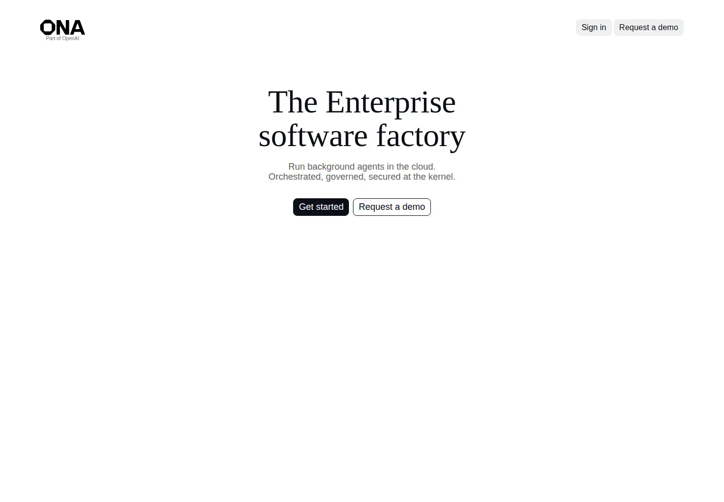 Screenshot of ona.com
