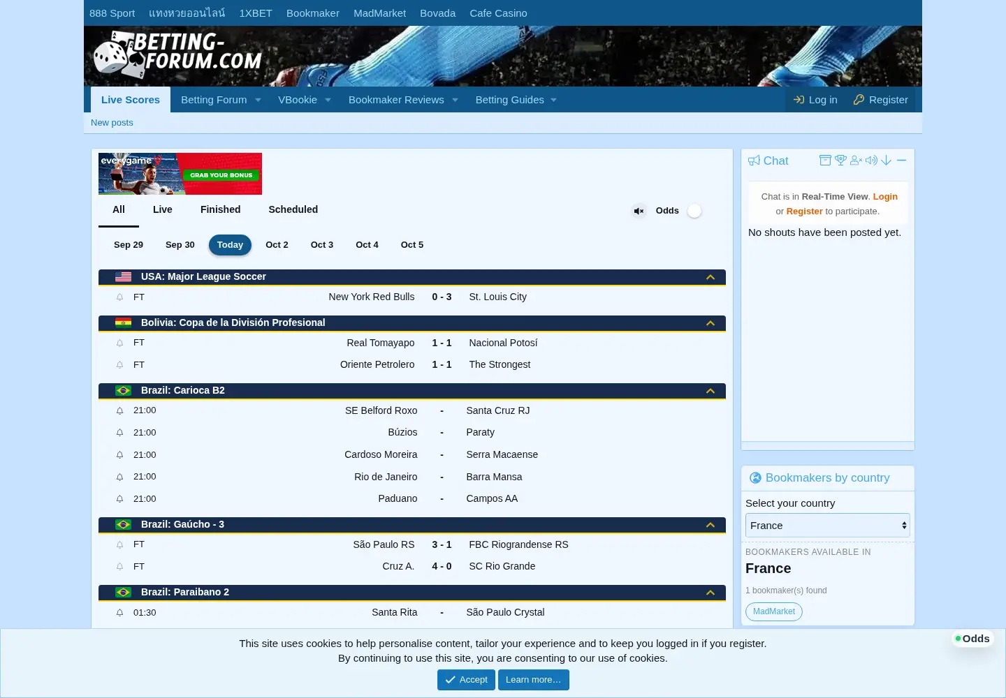 Screenshot of betting-forum.com