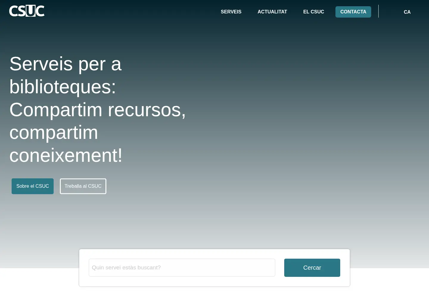 Screenshot of csuc.cat