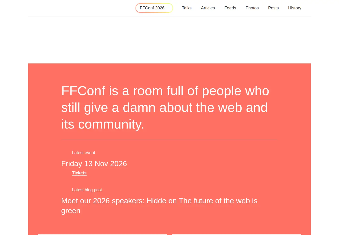 Screenshot of ffconf.org