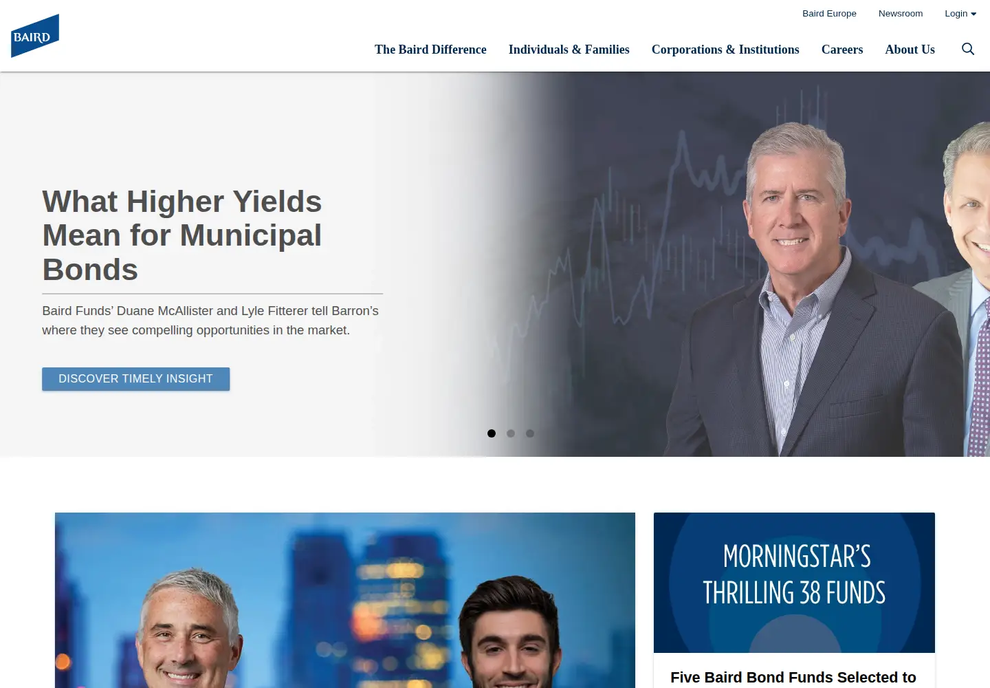 Screenshot of rwbaird.com
