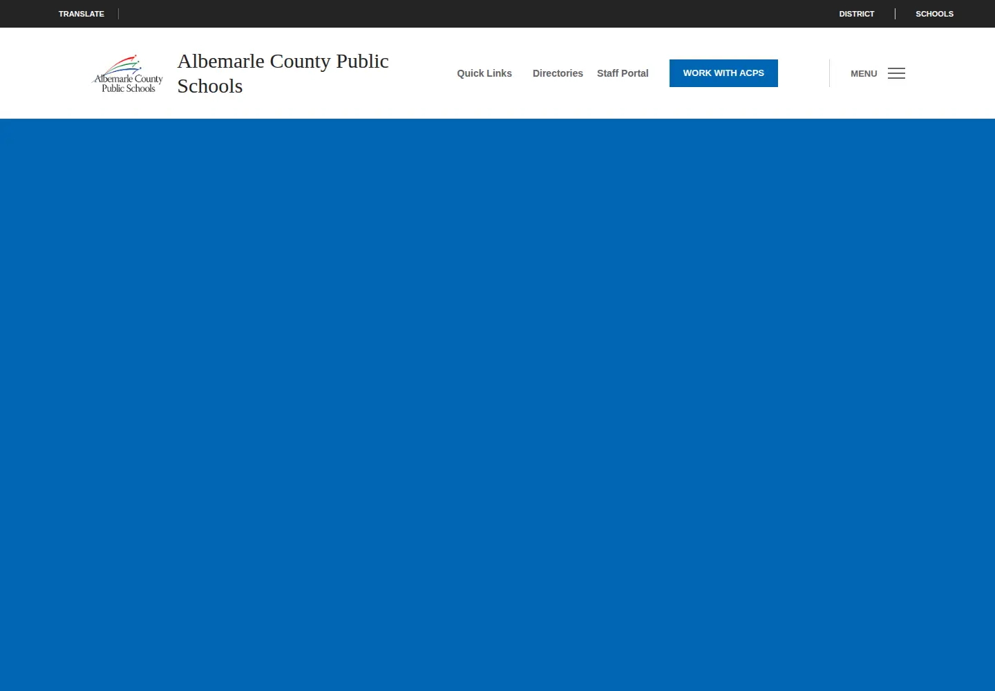 Screenshot of k12albemarle.org