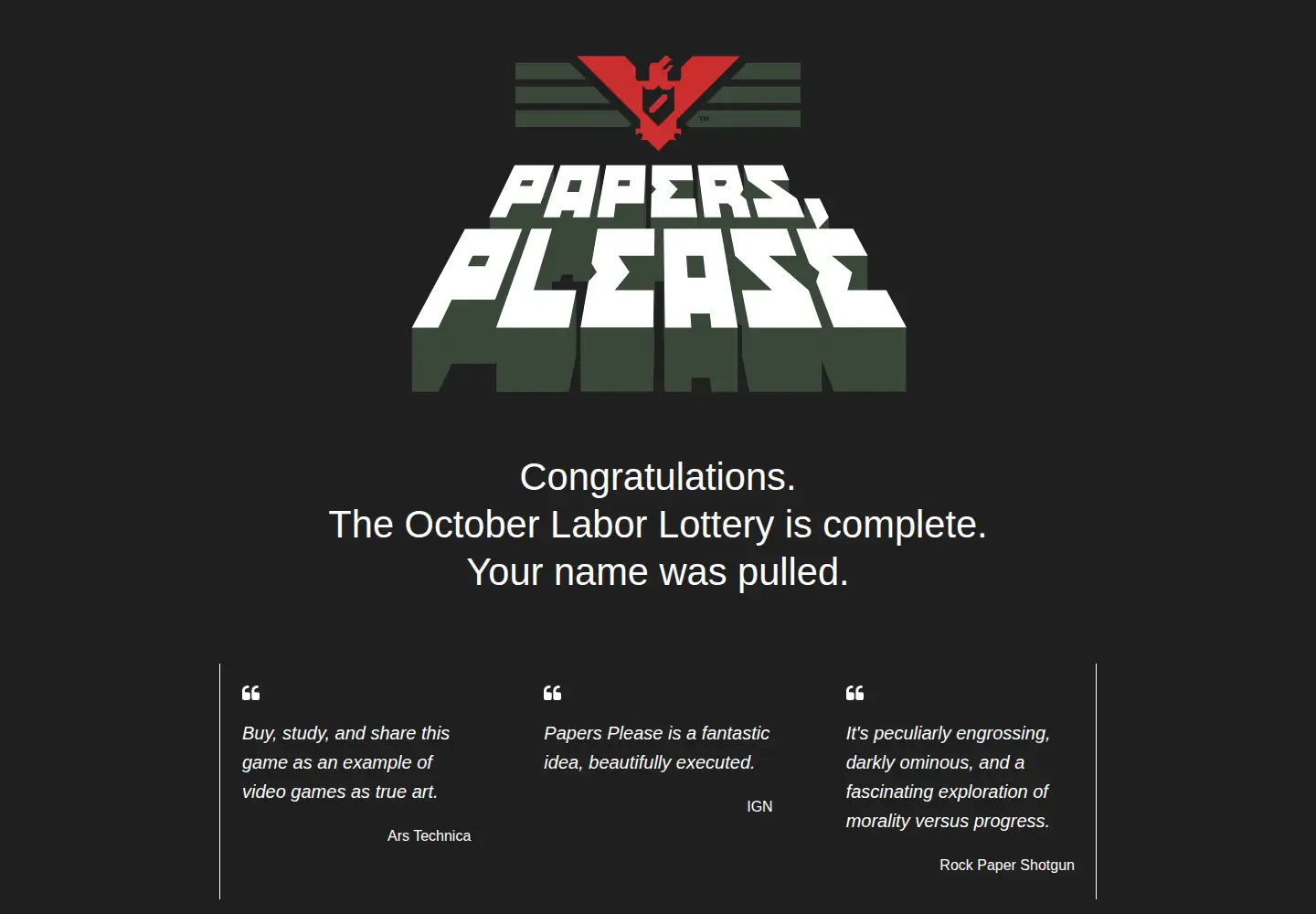 Screenshot of papersplea.se