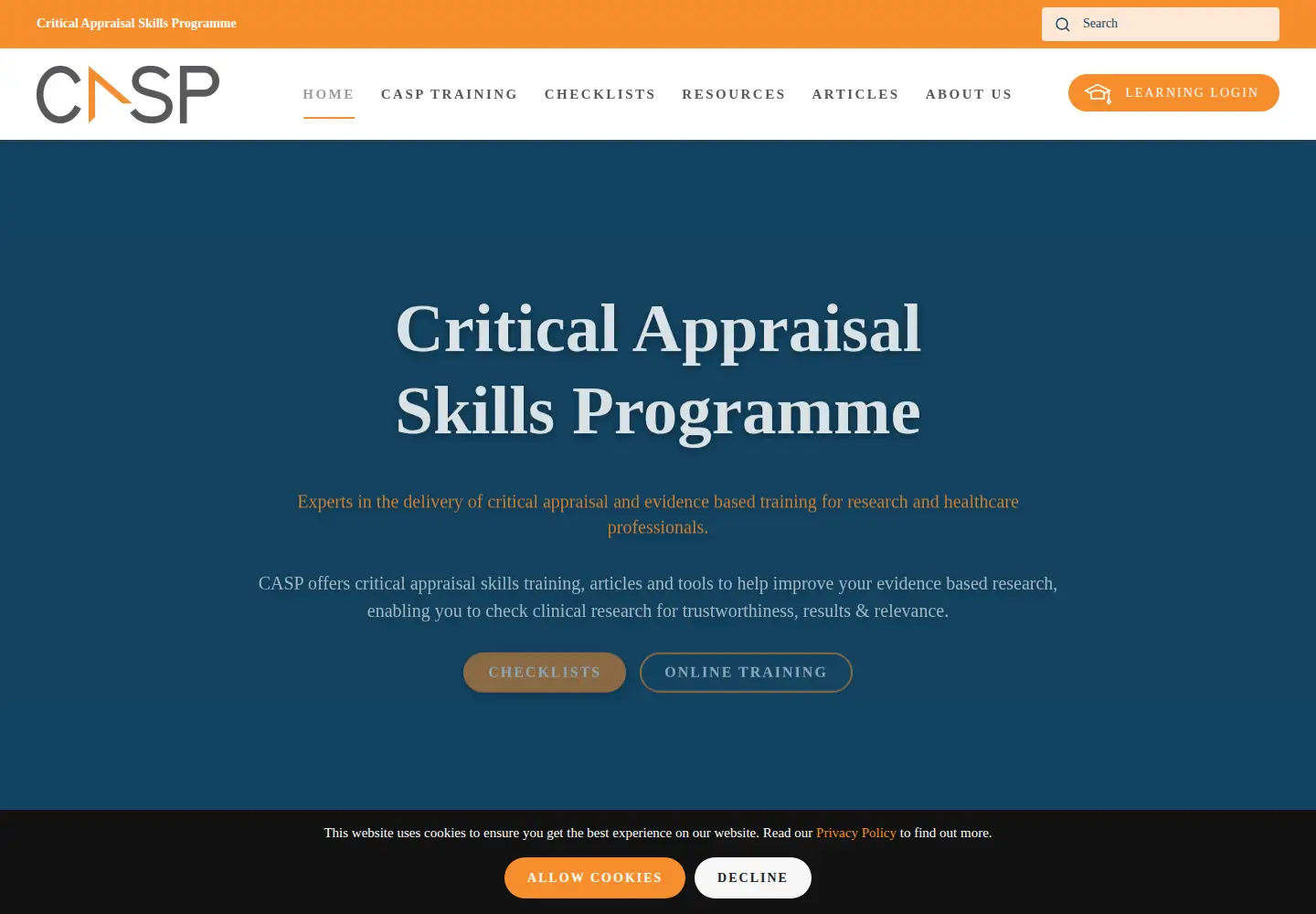 Screenshot of casp-uk.net