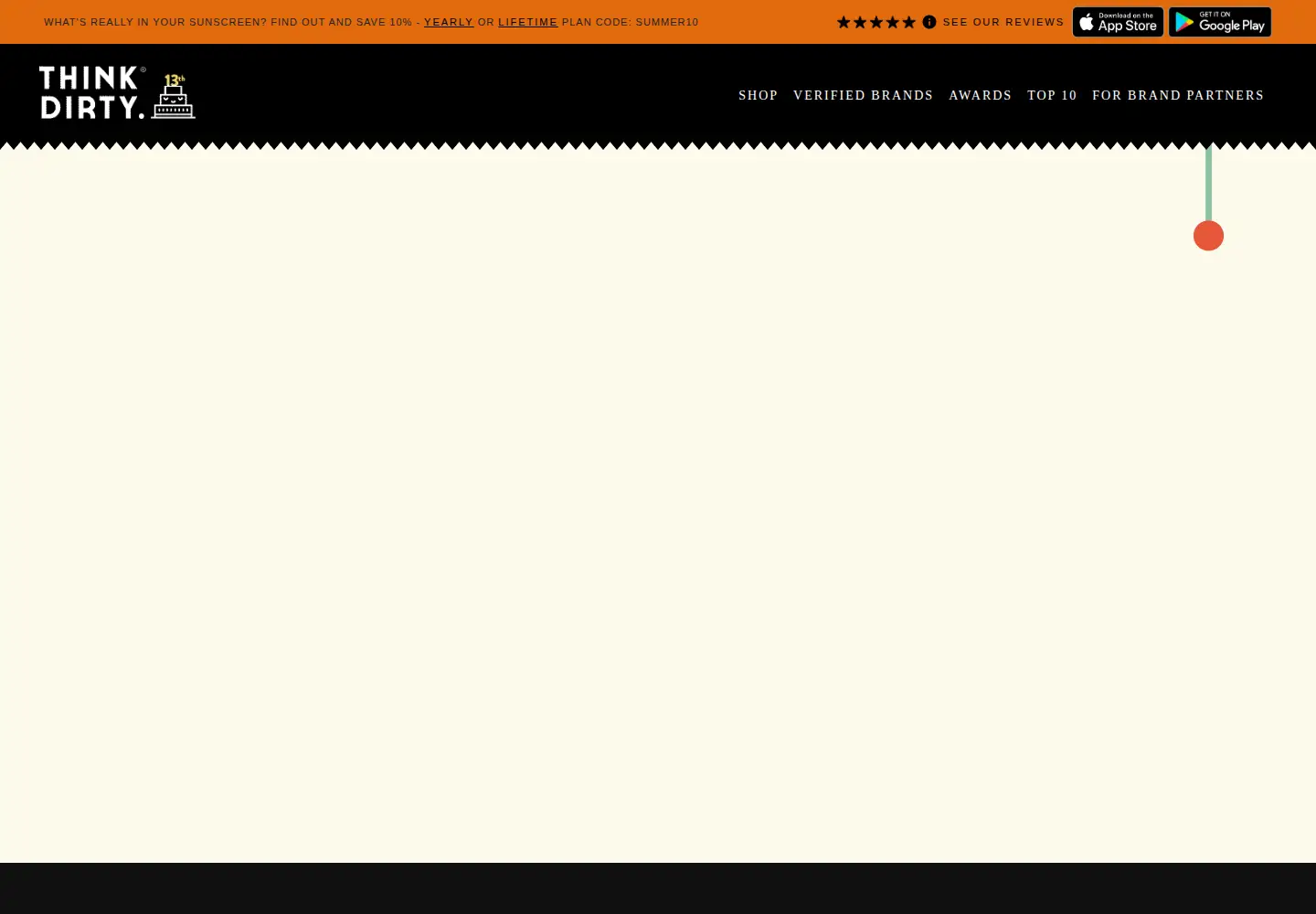 Screenshot of thinkdirtyapp.com