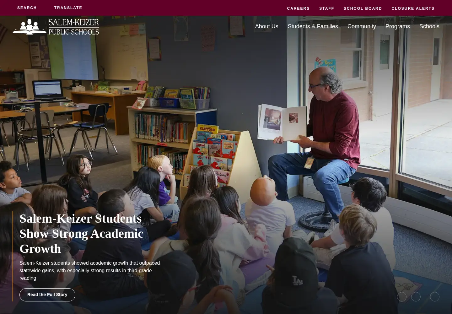 Screenshot of salkeiz.k12.or.us