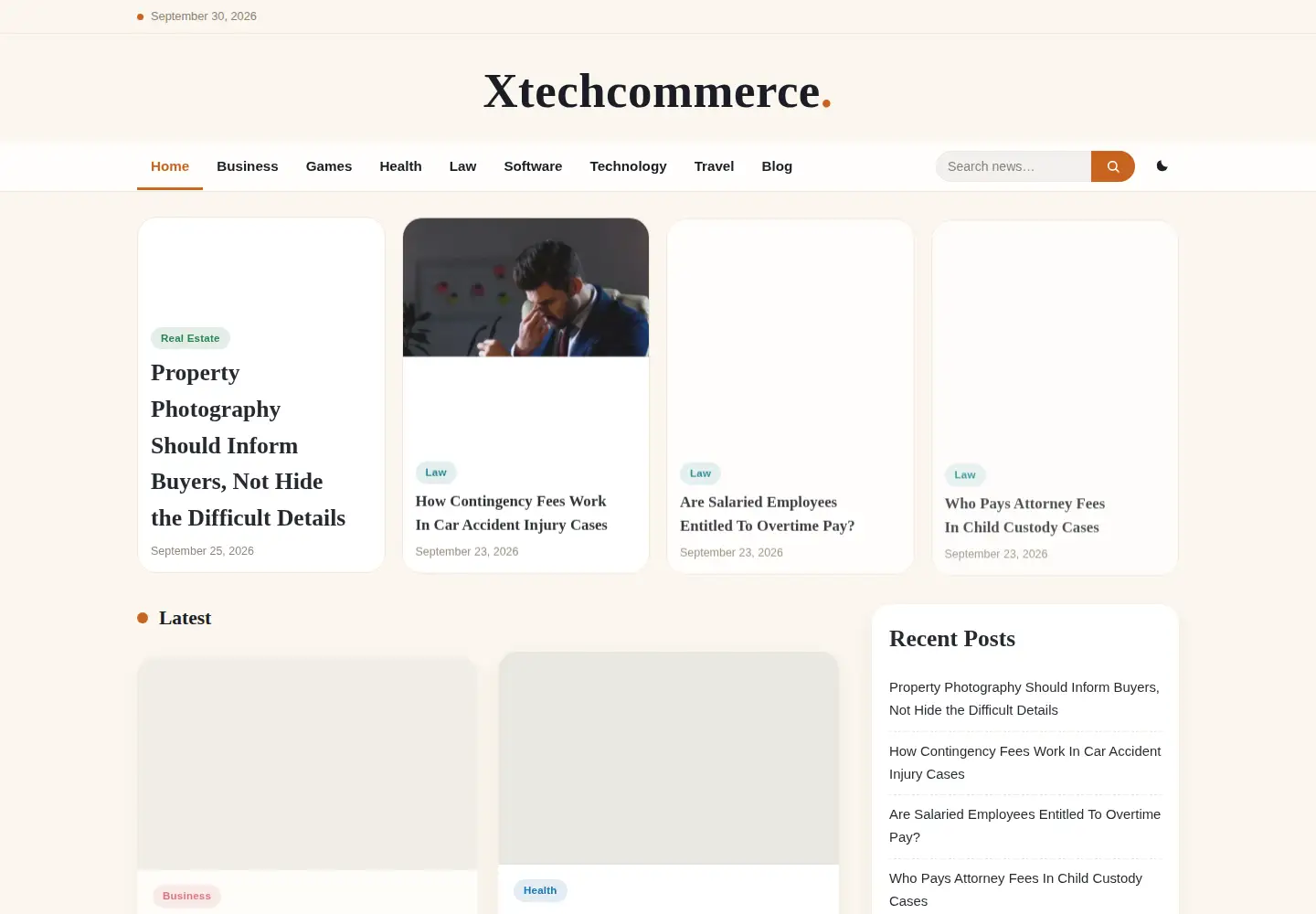 Screenshot of xtechcommerce.com