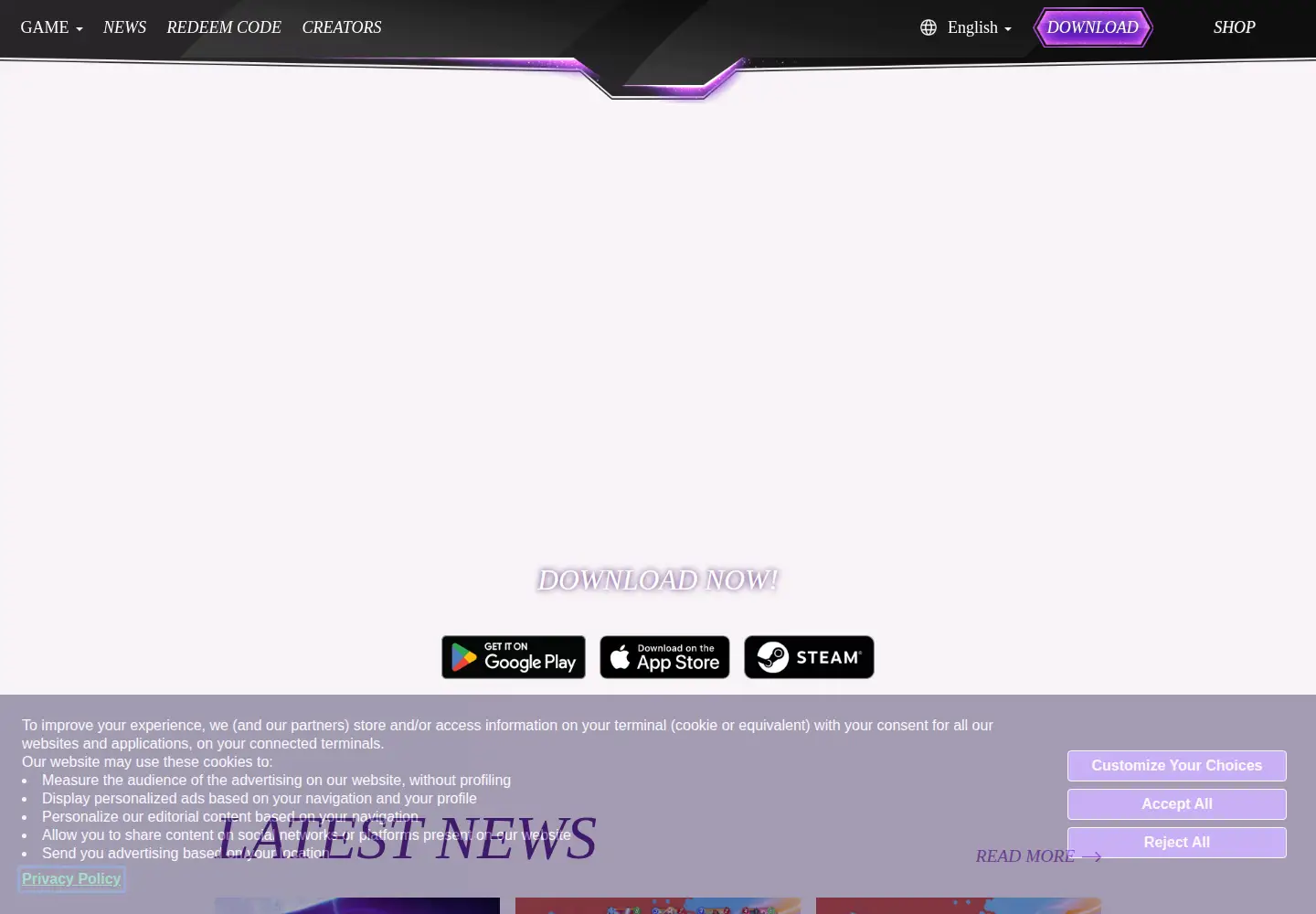 Screenshot of marvelsnap.com