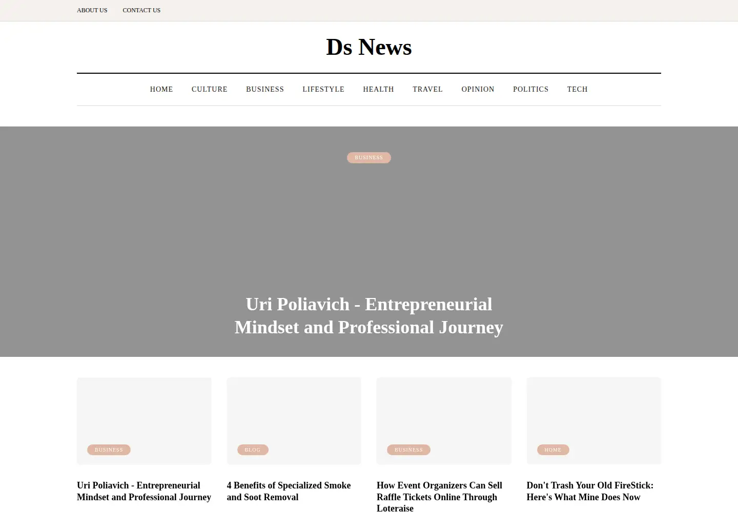Screenshot of dsnews.co.uk