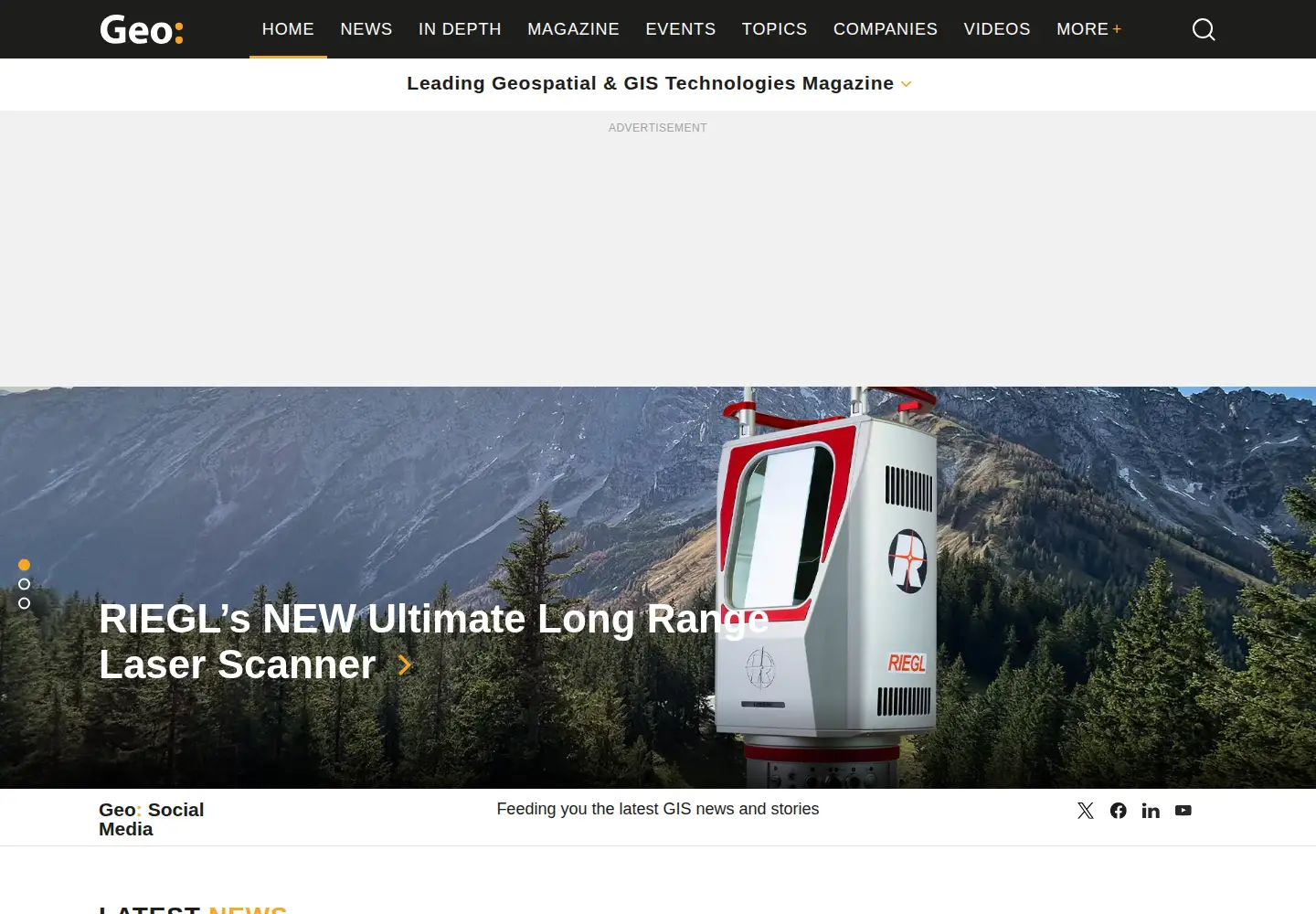 Screenshot of geoconnexion.com