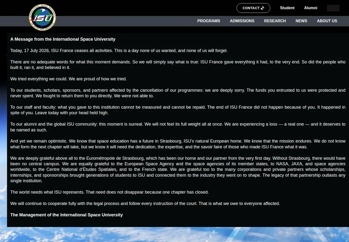 Screenshot of isunet.edu