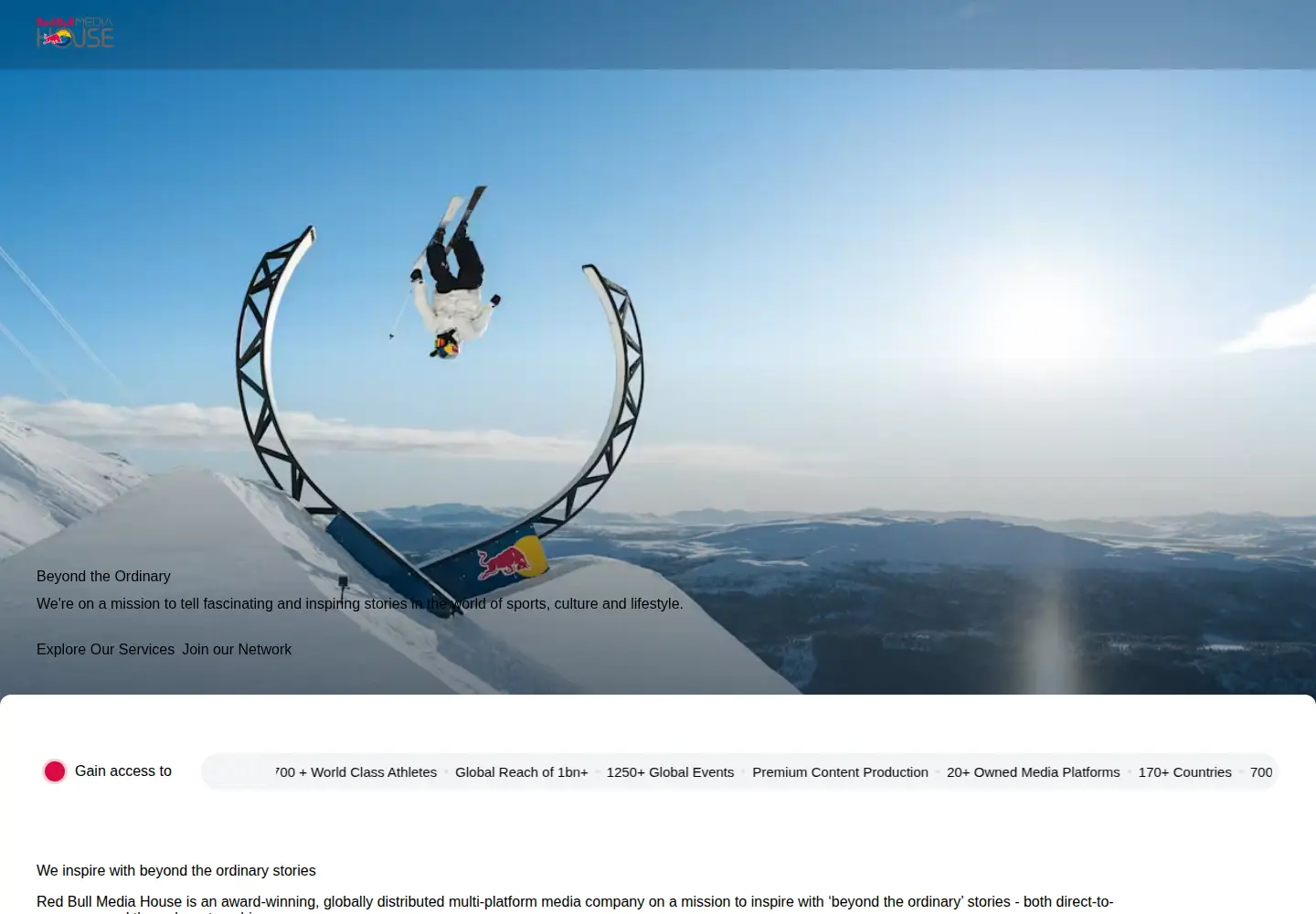 Screenshot of redbullmediahouse.com