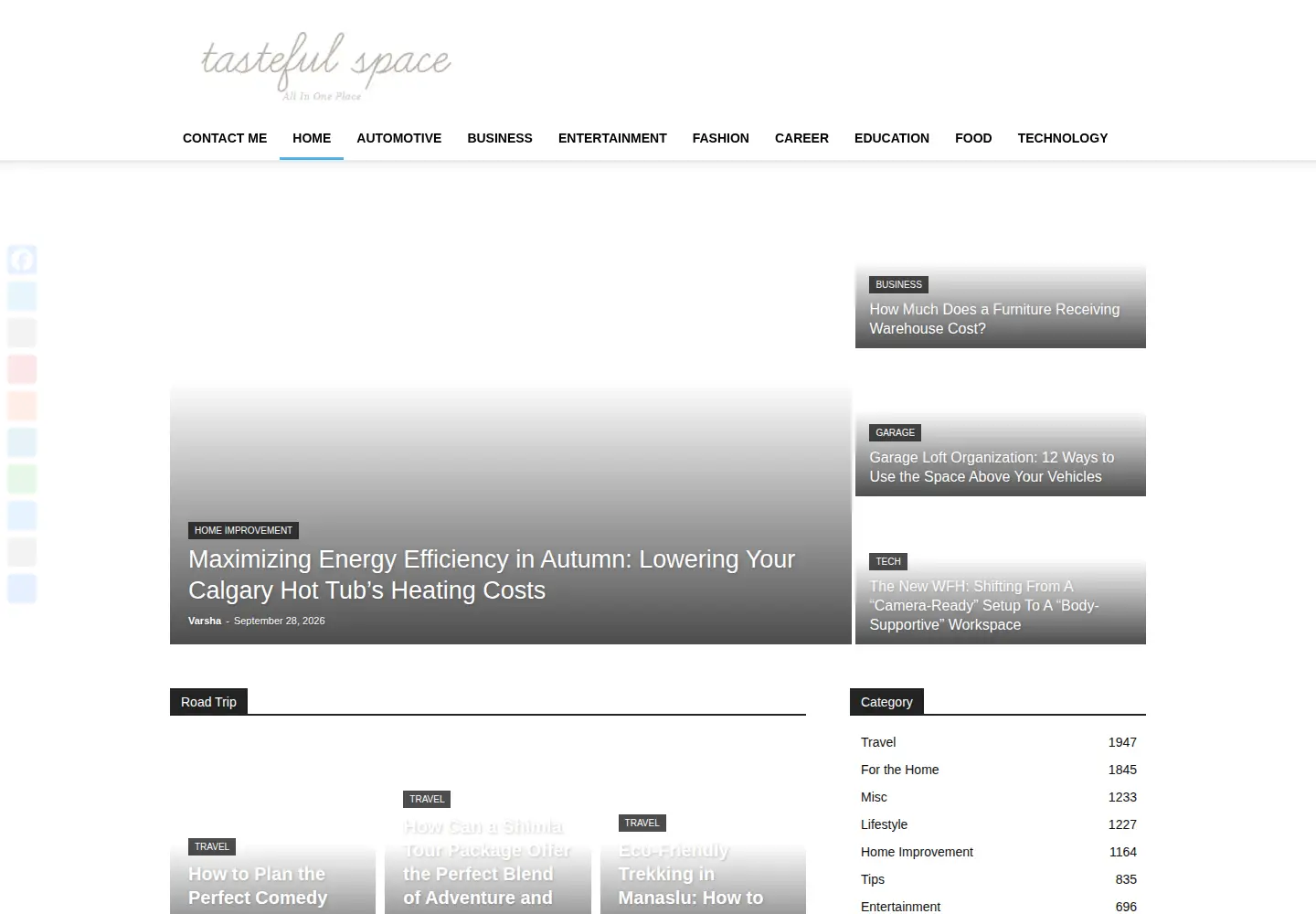Screenshot of tastefulspace.com