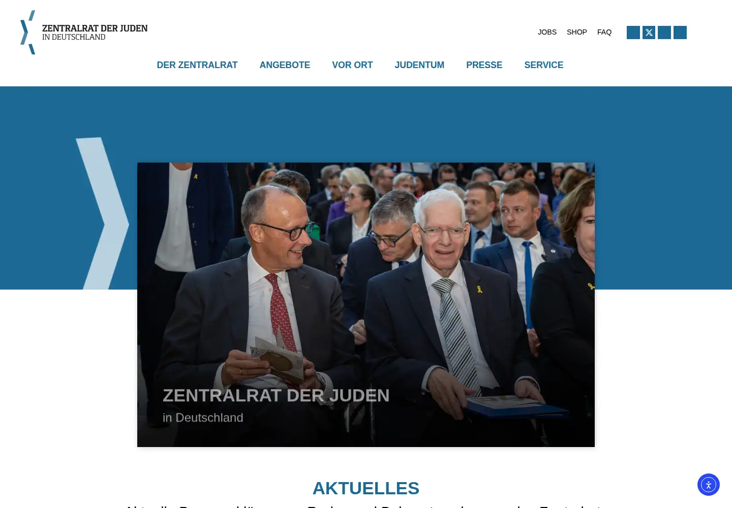 Screenshot of zentralratderjuden.de
