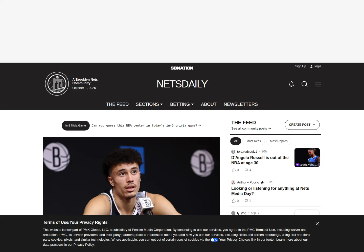 Screenshot of netsdaily.com