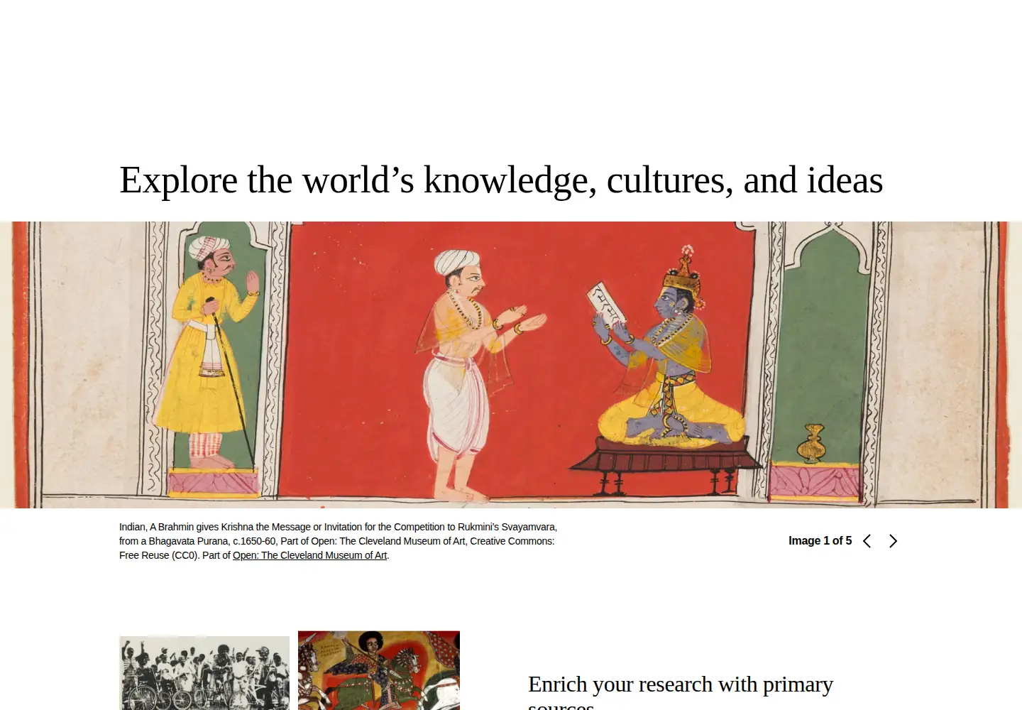 Screenshot of jstor.com