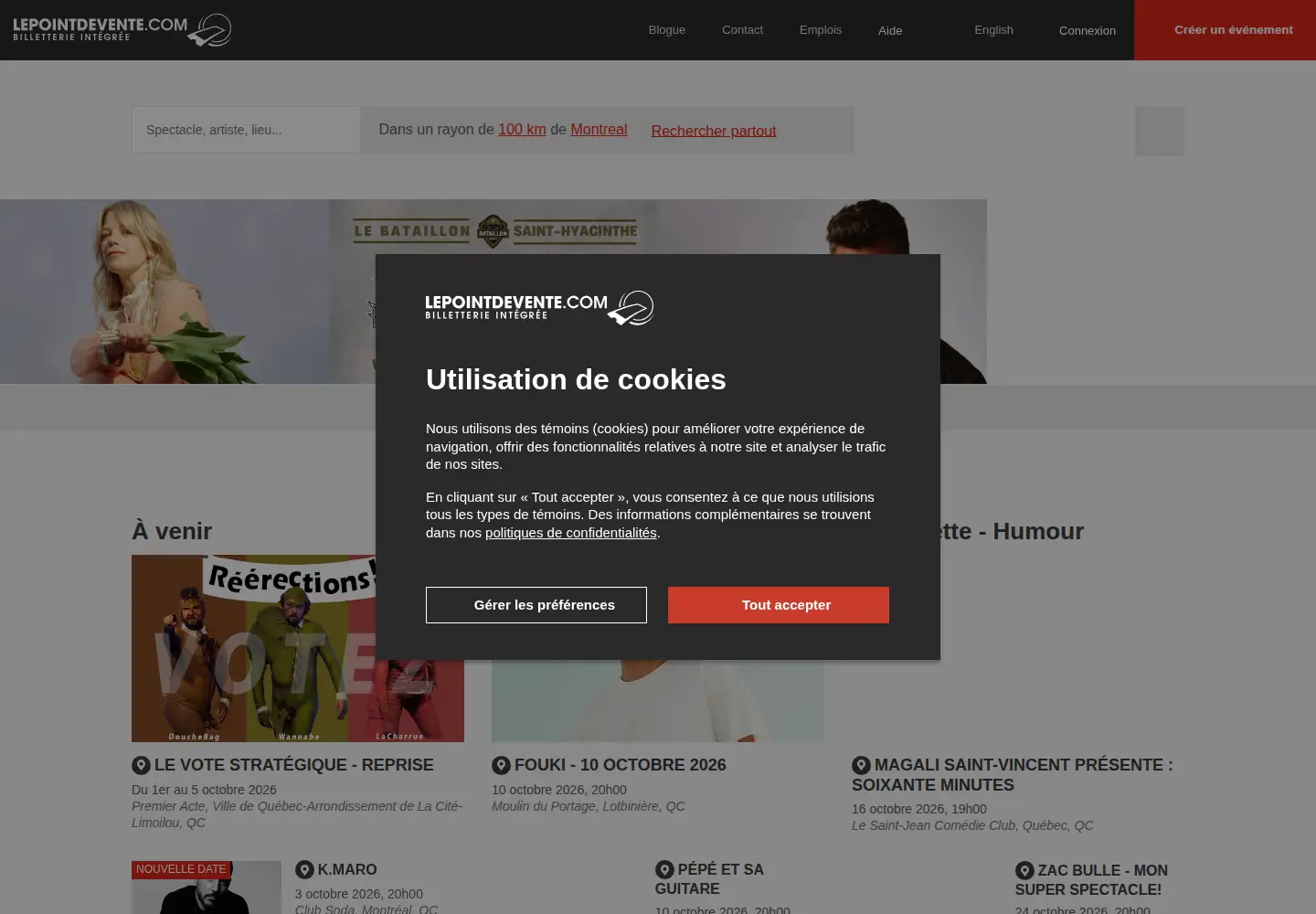Screenshot of lepointdevente.com