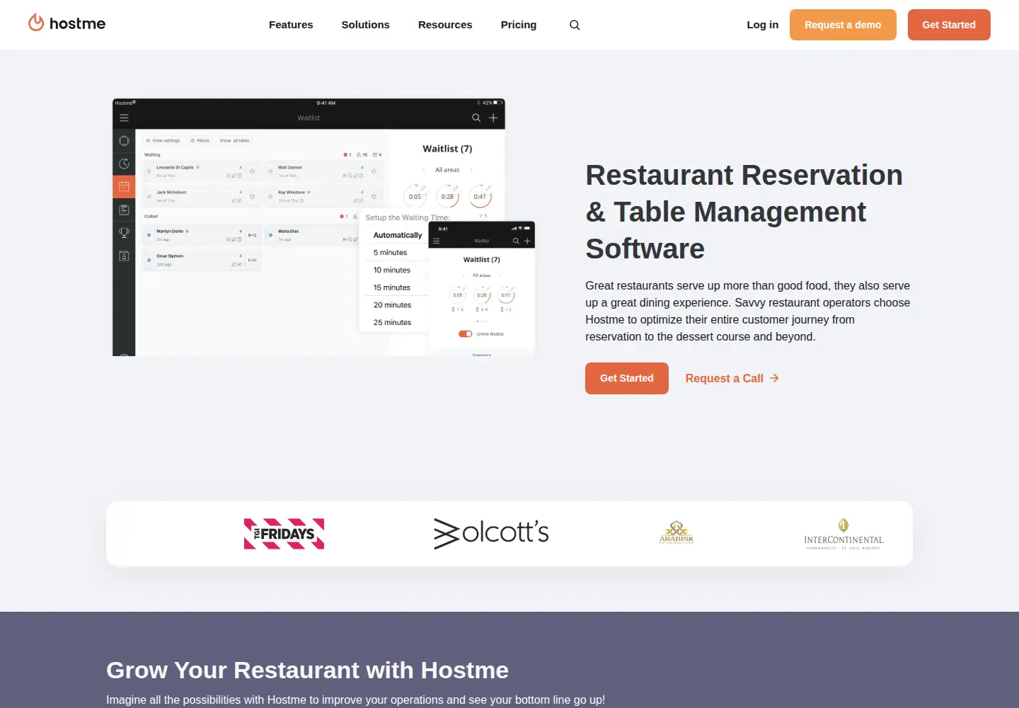 Screenshot of hostmeapp.com