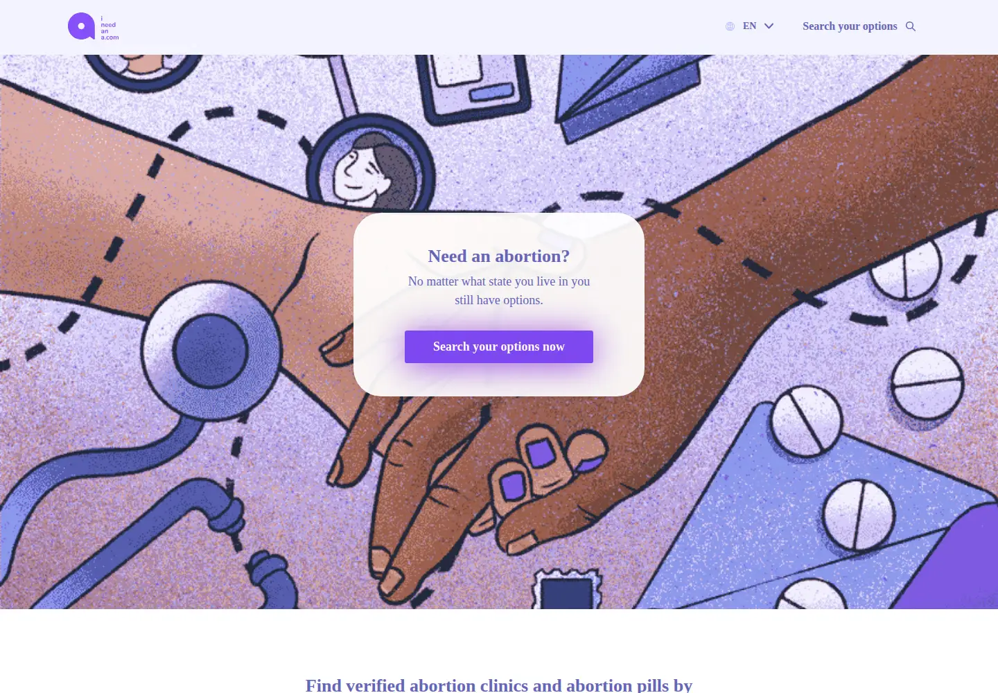 Screenshot of ineedana.com