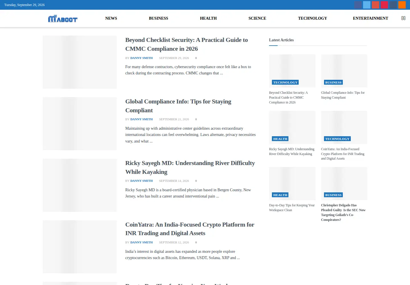 Screenshot of maboot.com