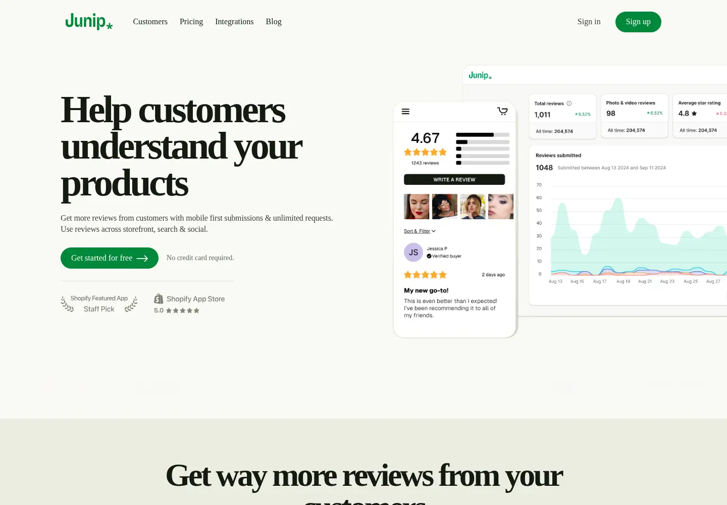 Screenshot of junip.co