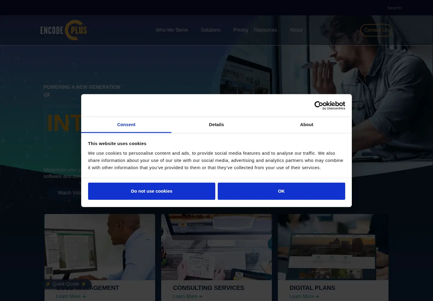 Screenshot of encodeplus.com