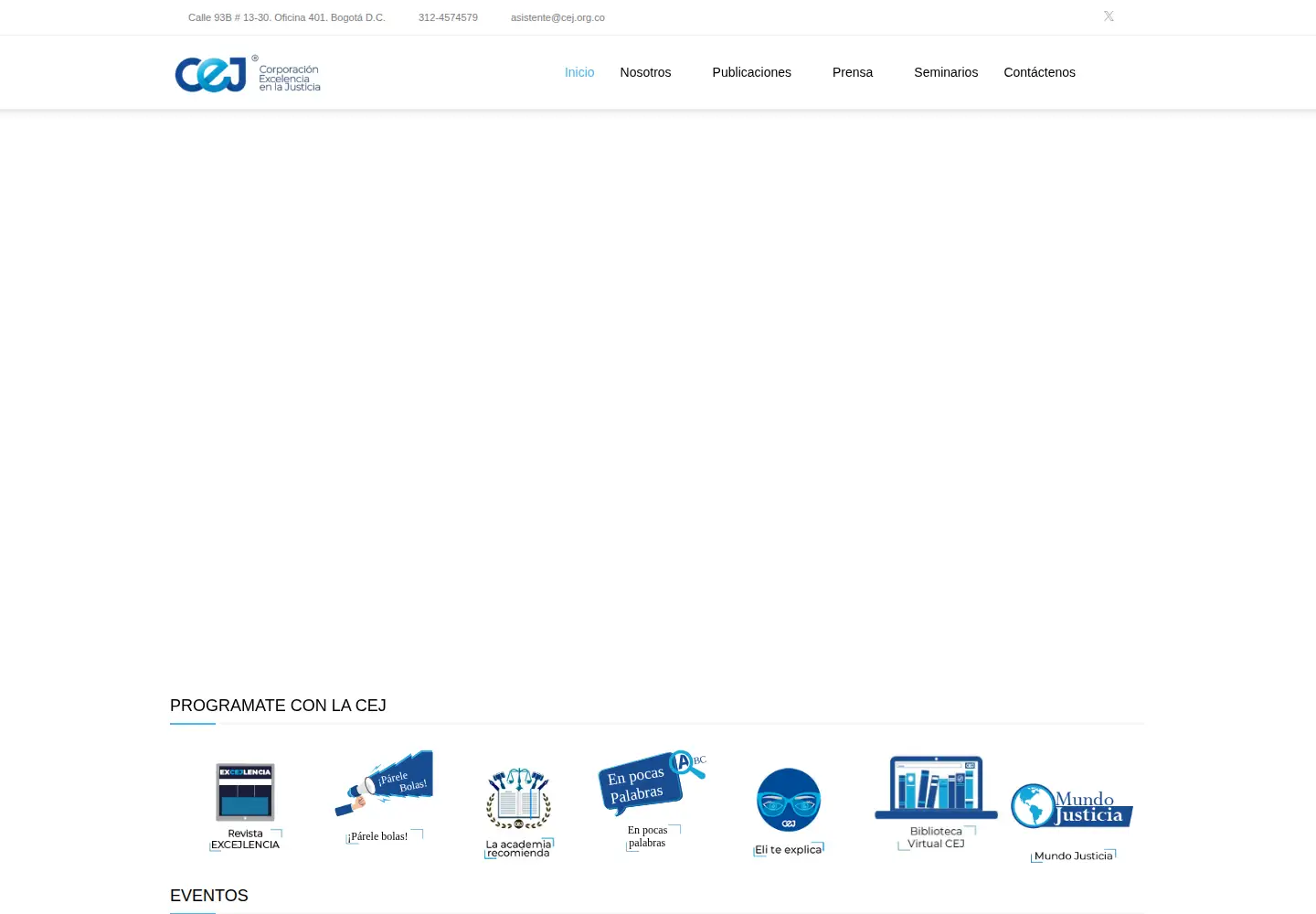 Screenshot of cej.org.co