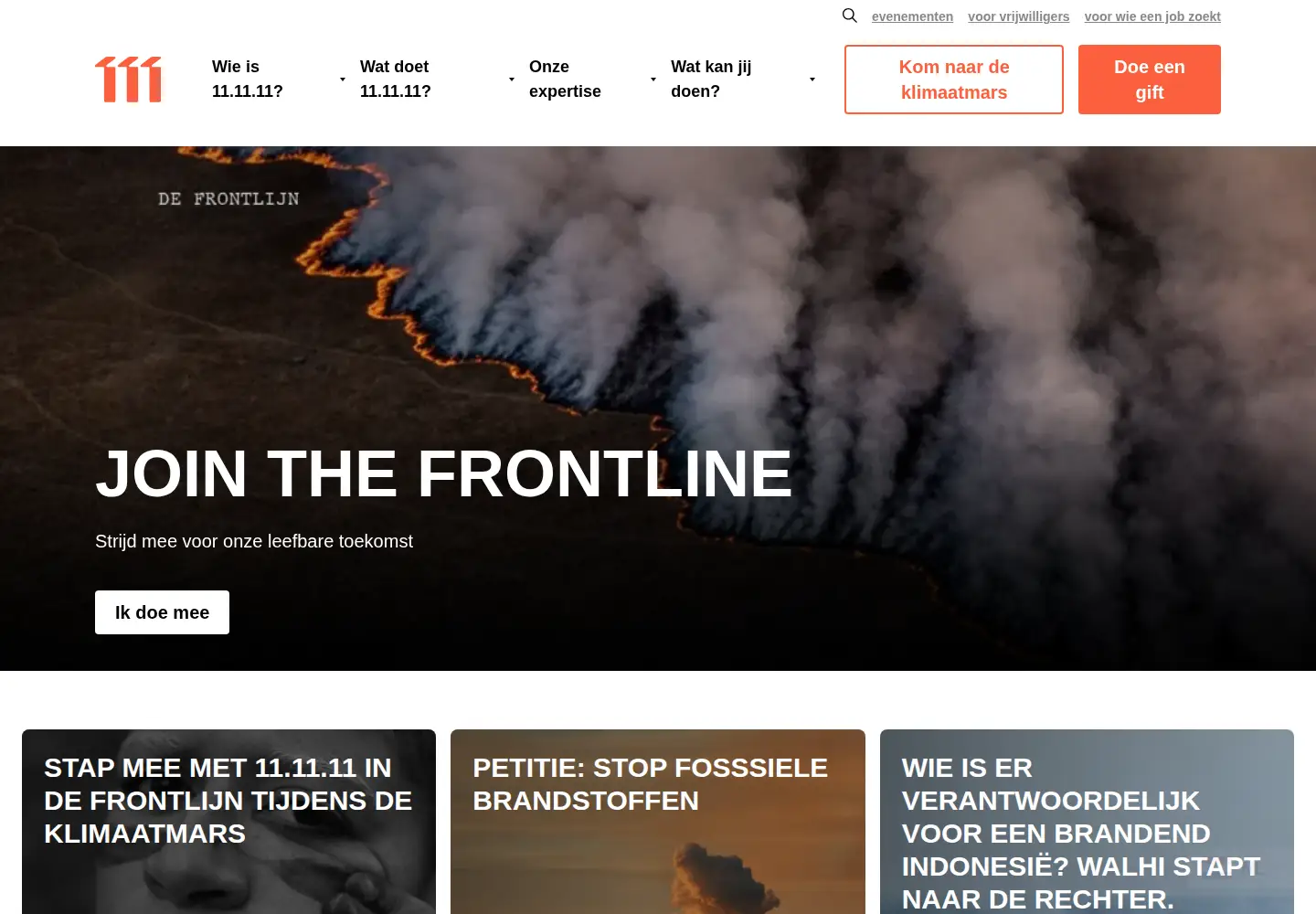 Screenshot of 11.be