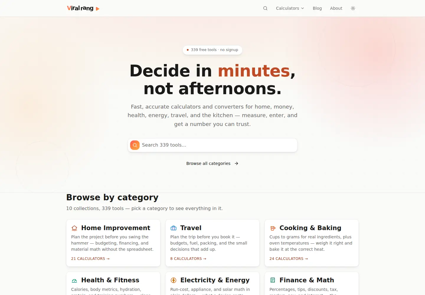 Screenshot of viralrang.com