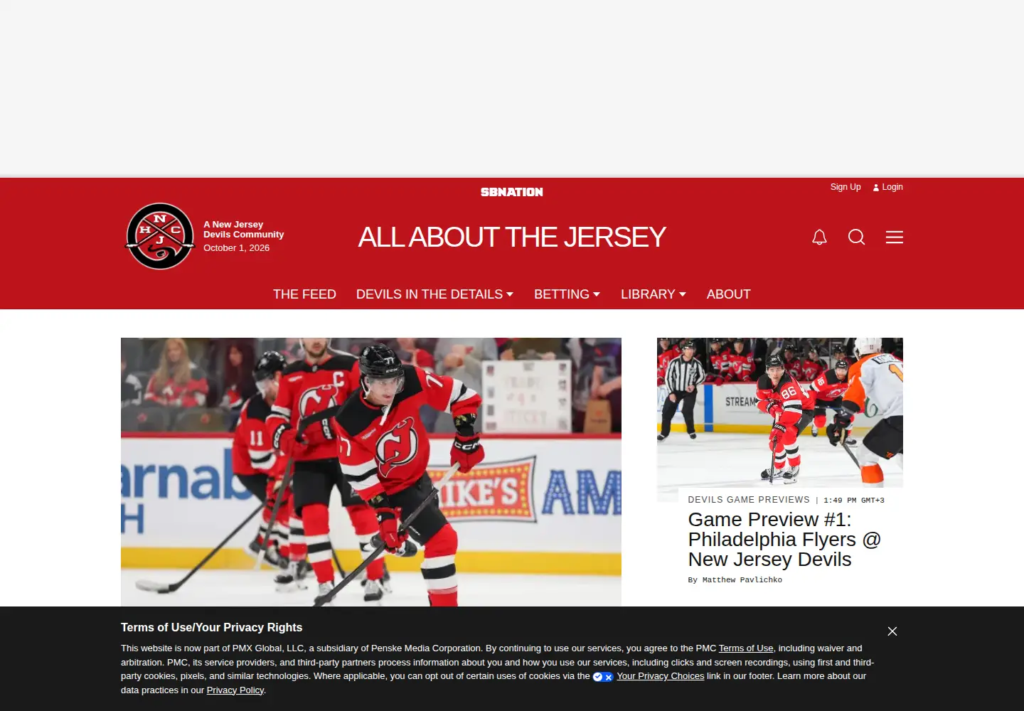Screenshot of allaboutthejersey.com