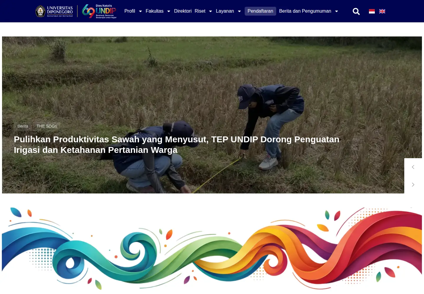 Screenshot of undip.ac.id
