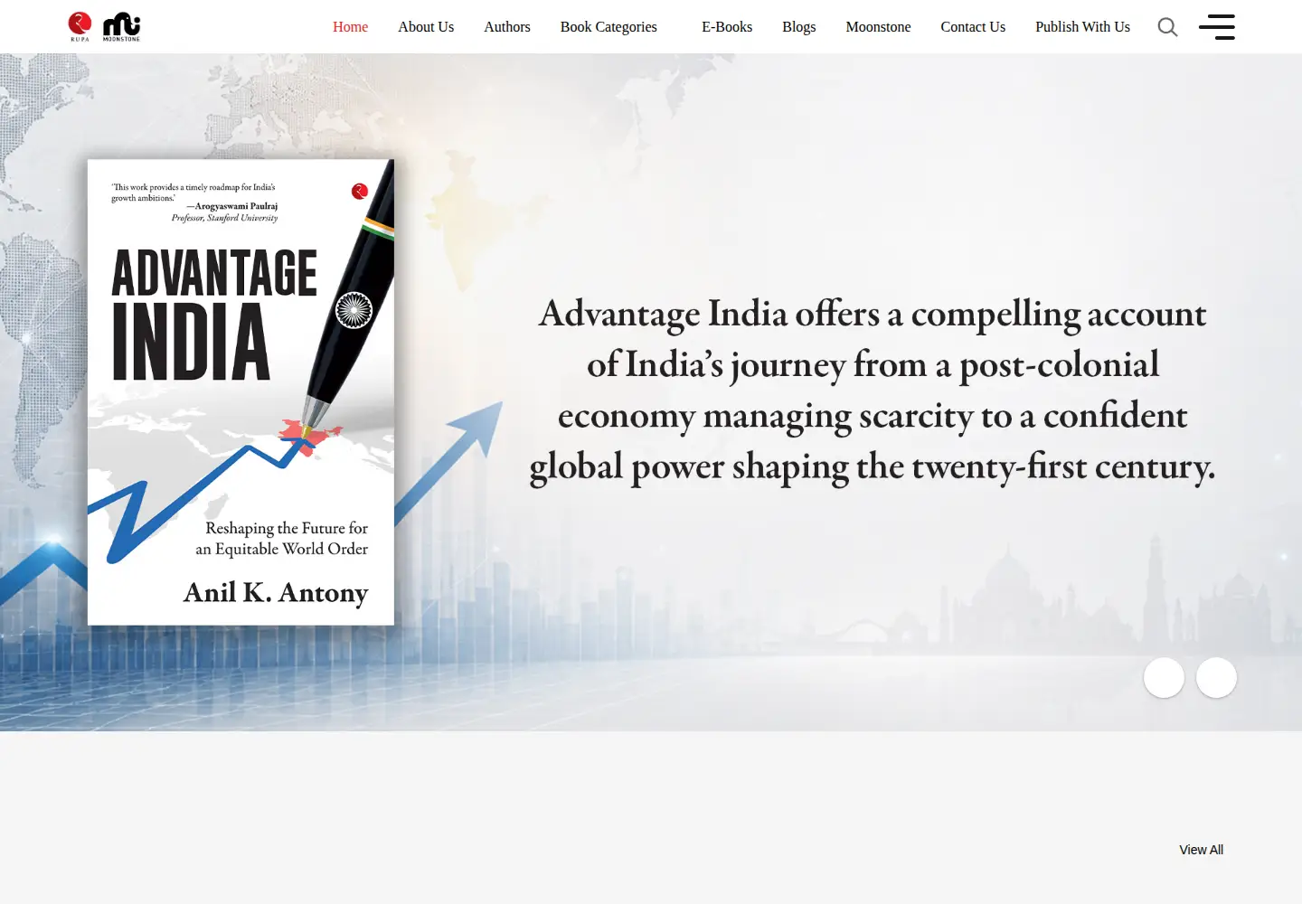 Screenshot of rupapublications.co.in