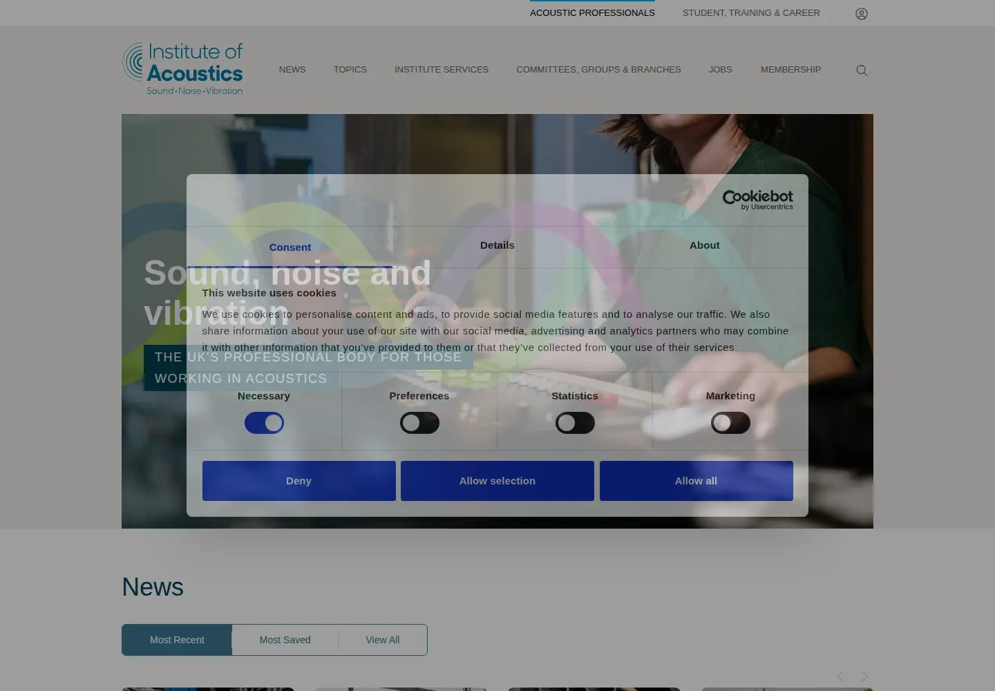 Screenshot of ioa.org.uk
