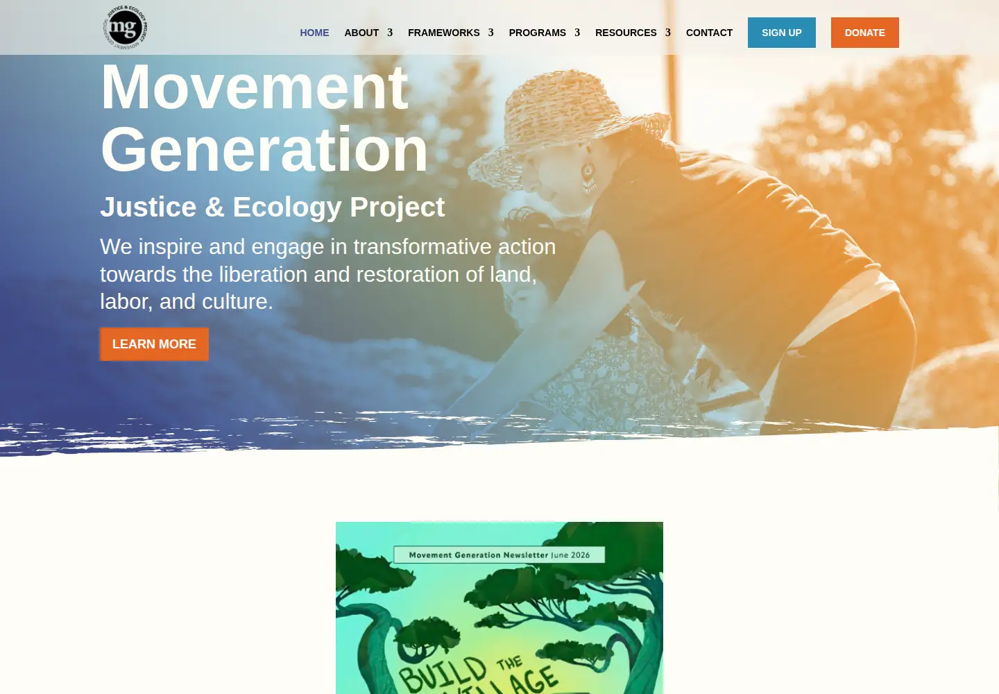Screenshot of movementgeneration.org
