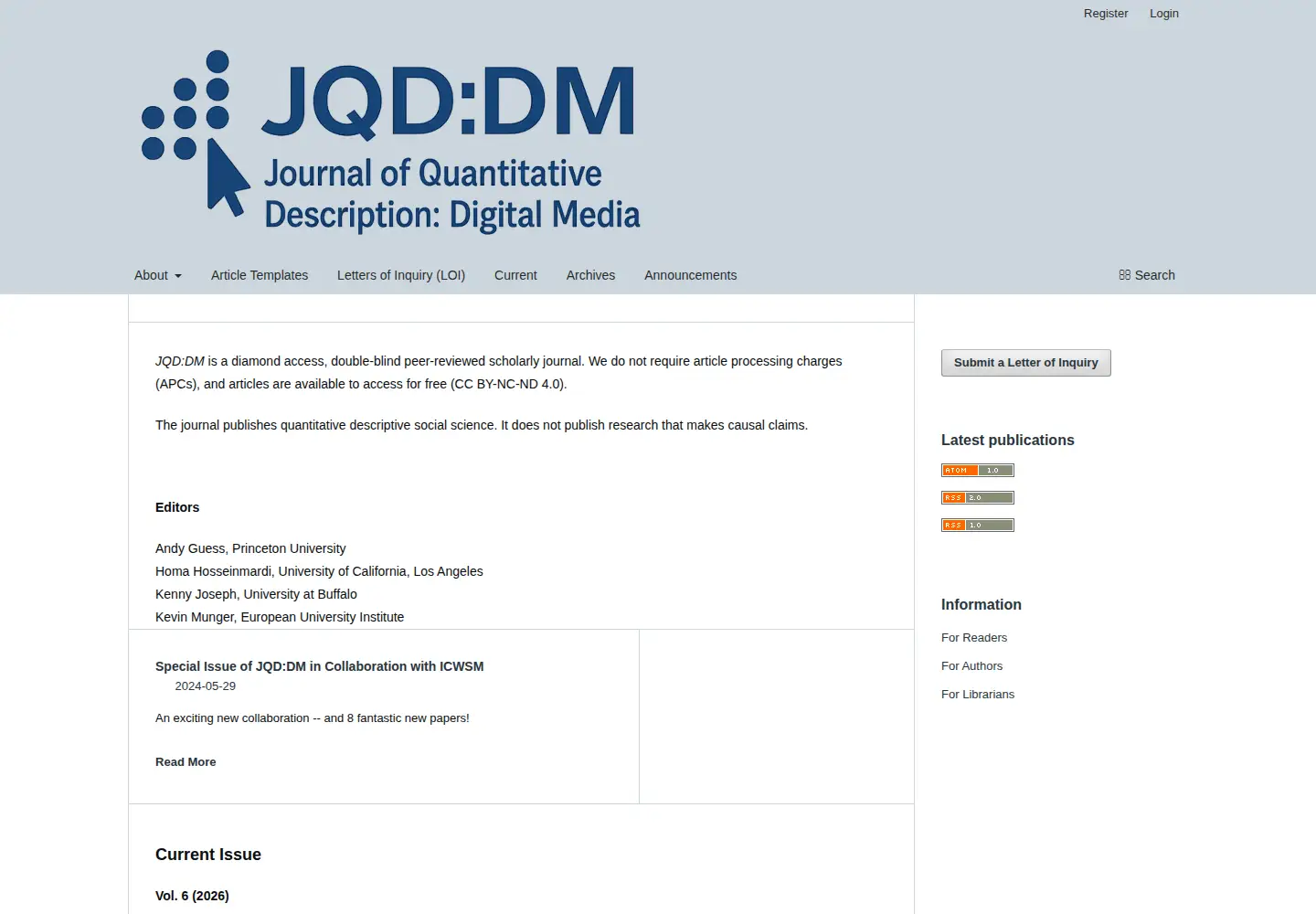 Screenshot of journalqd.org