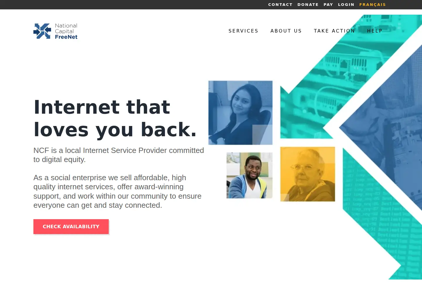 Screenshot of ncf.ca